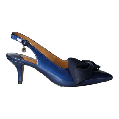 Right side view of Devika NAVY PATENT