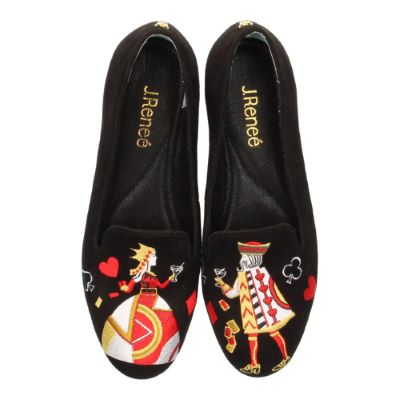 Top view of Fullhouse BLACK SUEDE EMBROIDERED