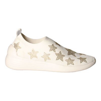 Right side view of Geana WHITE/GOLD STAR