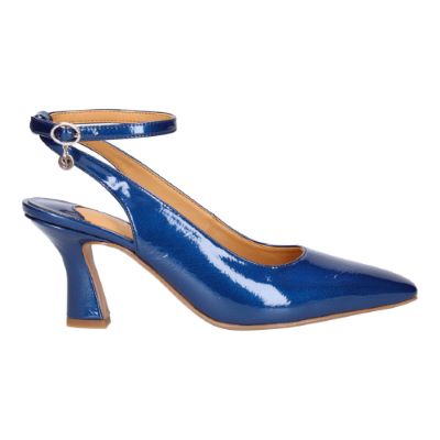 Right side view of Gitali COBALT BLUE PATENT