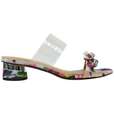Right side view of Heston Gray Blue Pink Multi Floral