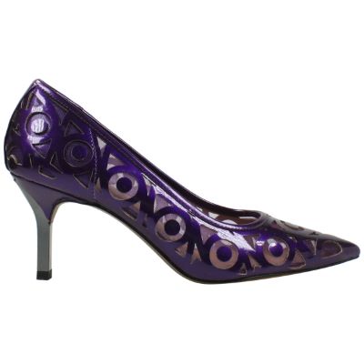 Right side view of Jameena PURPLE PEARL PATENT
