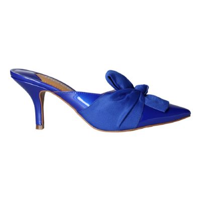 Right side view of Mianna COBALT PATENT/FAILLE