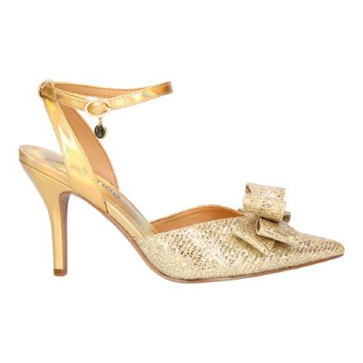 Right side view of Shanaya GOLD GLITTER