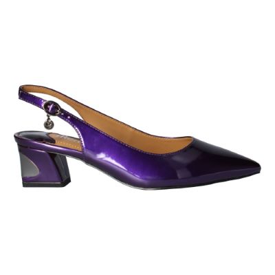Right side view of Shayanne PURPLE PEARL PATENT