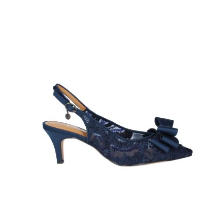 Right side view of Yazmine NAVY FIESTA LACE