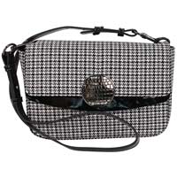 Front view of #10500 Black Gray  White  Houndstooth