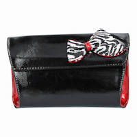 Front view of 10504 BLACK RED WHITE PATENT
