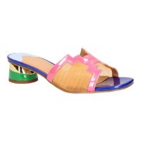 Front view of Amorra PINK/ORANGE/BLUE PATENT