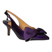 Front view of Devika PURPLE PATENT