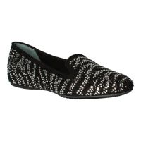 Front view of Hanuko BLACK/CLEAR SUEDE