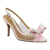 Front view of Karunya CLEAR/PASTEL MULTI STRIPE