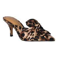 Front view of Mianna BROWN/BLACK ANIMAL PRINT