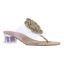 Front view of Abriana CLEAR/NATURAL LINEN