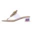 Left side view of Abriana CLEAR/NATURAL LINEN