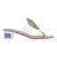 Right side view of Abriana CLEAR/NATURAL LINEN