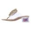 Back view of Abriana CLEAR/NATURAL LINEN