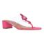 Front view of Bonaire CLEAR/PINK SHANTUNG