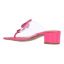 Back view of Bonaire CLEAR/PINK SHANTUNG