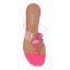 Top view of Bonaire CLEAR/PINK SHANTUNG