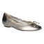 Front view of Codda TAUPE/GOLD MET. NAPPA