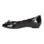 Left side view of Codda BLACK PATENT/GROSGRAIN