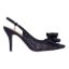 Right side view of Deloris BLACK SEQUIN MESH/SATIN