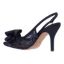 Back view of Deloris BLACK SEQUIN MESH/SATIN