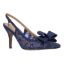 Front view of Deloris NAVY SEQUIN MESH/SATIN