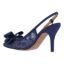 Back view of Deloris NAVY SEQUIN MESH/SATIN