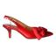 Right side view of Devika RED PATENT