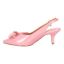 Left side view of Devika SOFT PINK PATENT