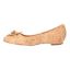 Left side view of Edie NATURAL/GOLD CORK