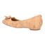 Back view of Edie NATURAL/GOLD CORK