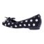 Back view of Edie BLACK/WHITE POLKA DOT