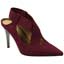 Front view of Eliora Burgundy Suede