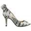 Right side view of Ellasee Cream/Black/Gold