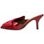 Left side view of Elonna Red Patent