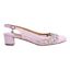Right side view of Faleece PINK SATIN/LACE/STONES