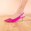 Bottom view of Ferryanne FUCHSIA SATIN/RHINESTONES