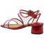 Back view of Florencio Red Patent