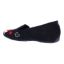 Back view of Fullhouse BLACK SUEDE EMBROIDERED
