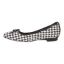 Left side view of Hirabelle BLACK/WHITE HOUNDSTOOTH