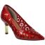 Front view of Jameena RED PEARL PATENT