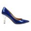 Right side view of Kanan COBALT BLUE PATENT