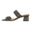 Left side view of Keetana PEWTER GLITTER/STONES