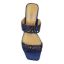 Top view of Keetana NAVY SATIN/STONES