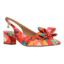 Front view of Kimma ORANGE/RED MULTI FLORAL