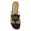 Top view of Maribela CLEAR/BLACK SATIN