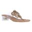 Front view of Maribela CLEAR/NATURAL/GOLD CORK